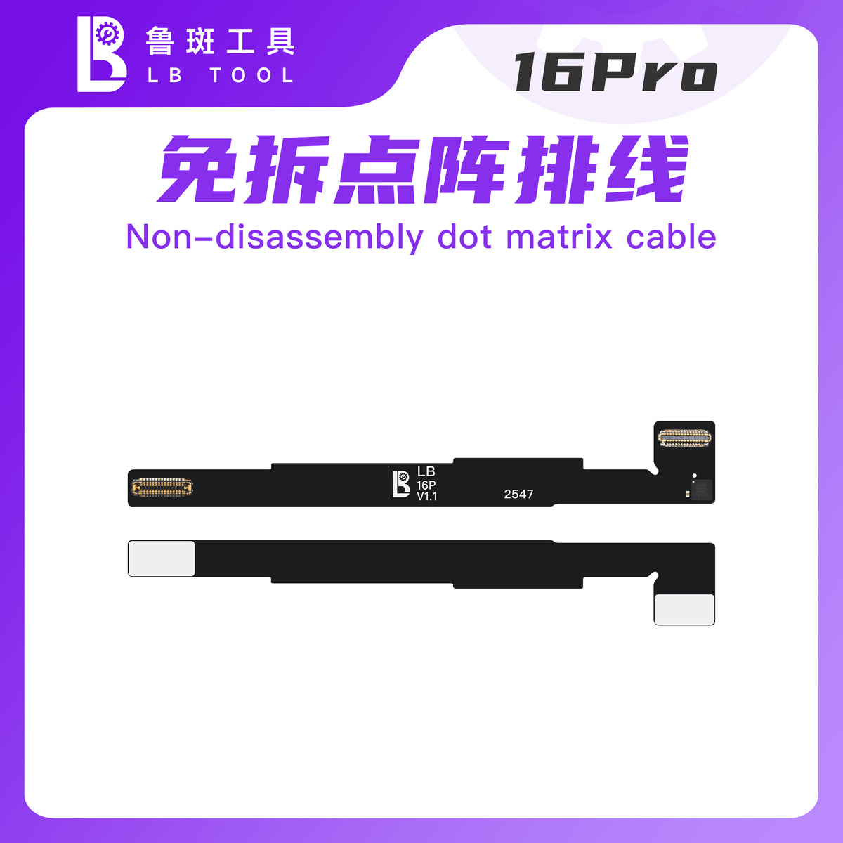 iPhone 16 PRO LB Face ID Tag On / Flex DOT MATRIX EXTERNAL CABLE