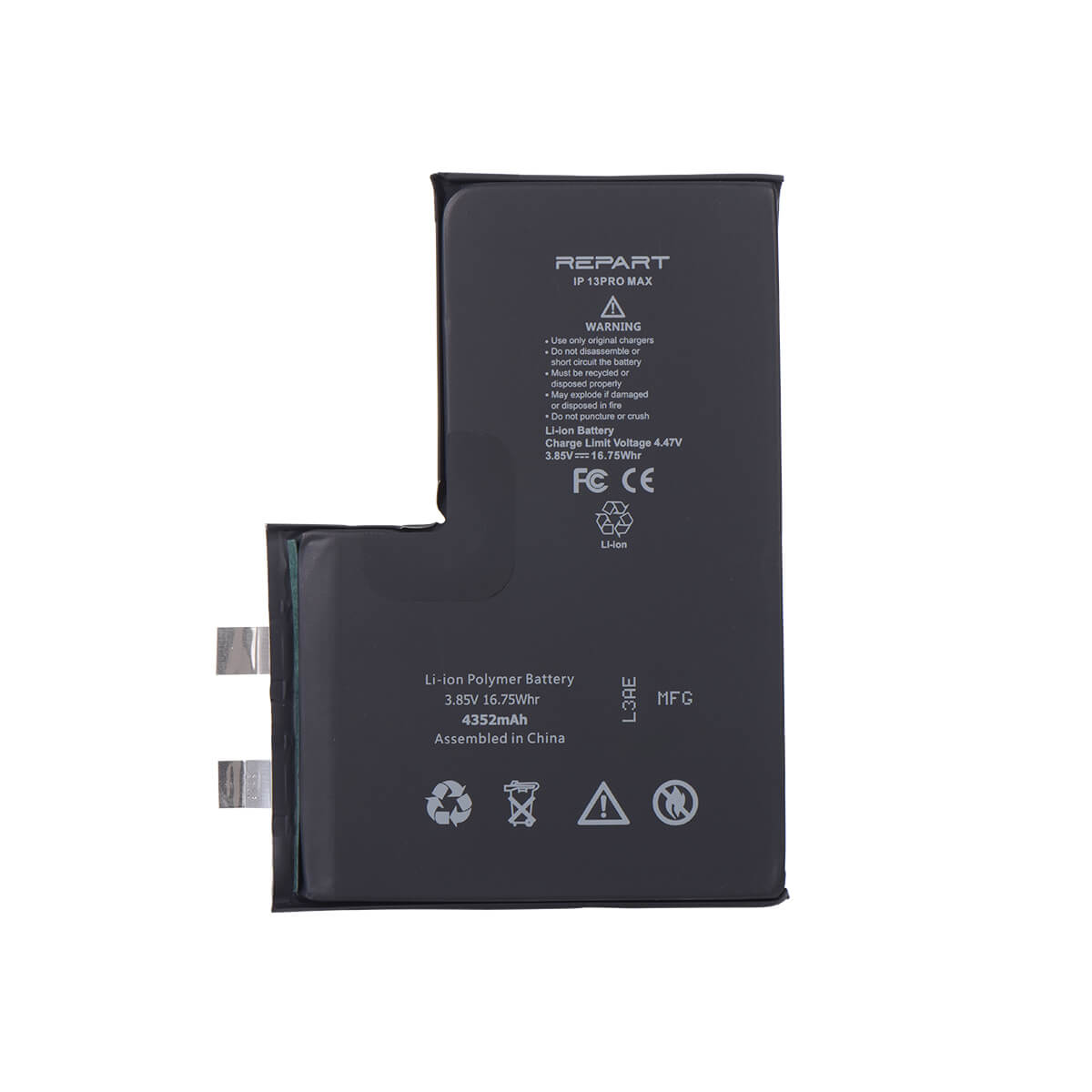 iPhone 13 PRO MAX Battery Cell Without BMS  Original Quality