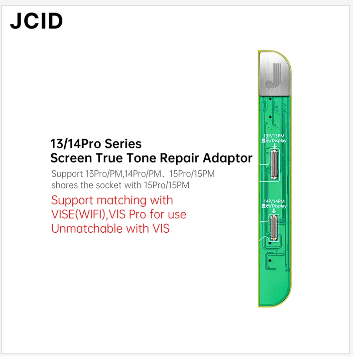 JC ID V1SE,V1S PRO 13PRO/13PM/14PRO/14PM/15PRO/15PM Trutone Repair Adaptor