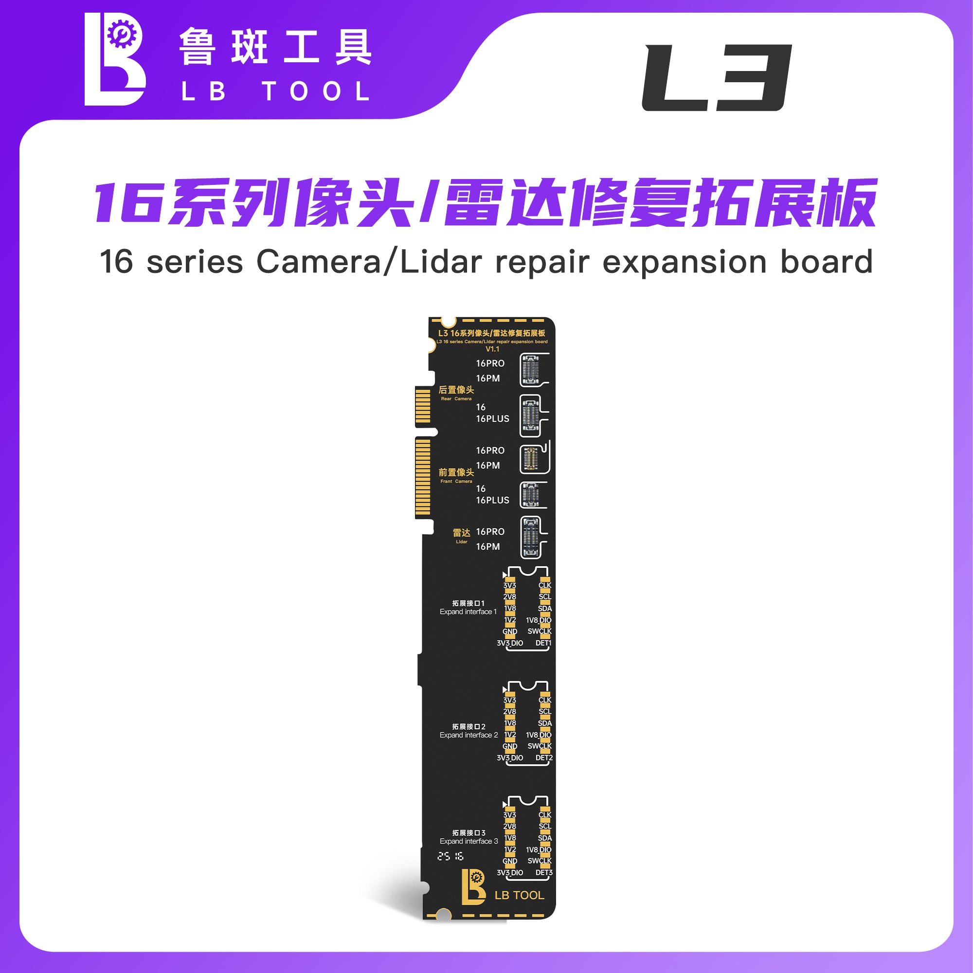 L3 16 Series Camera/Radar Repair Expansion Board